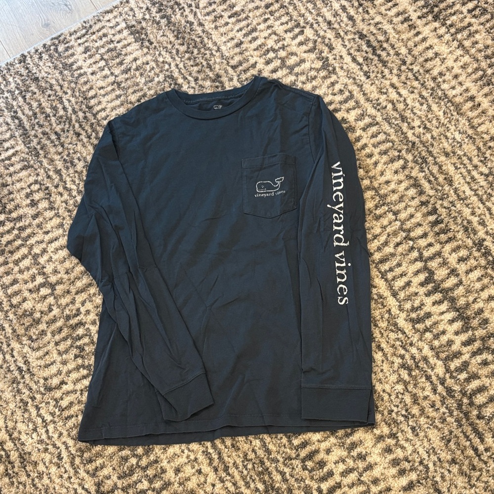 Vineyard Vines Men's Navy Long Sleeve Tee